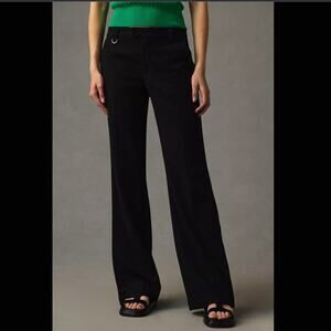 Anthropologie Low-Rise Ankle-Zip Black Pants - Size 2 New